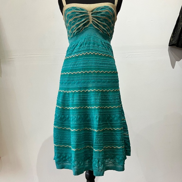 Teal and gold Missoni dress - Picture 4 of 15
